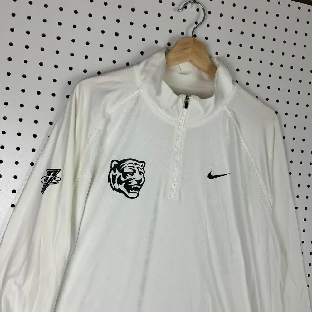 Nike 1 Cent‎ Memphis Tigers Quarter Zip XL White Camo Basketball Penny Hardaway